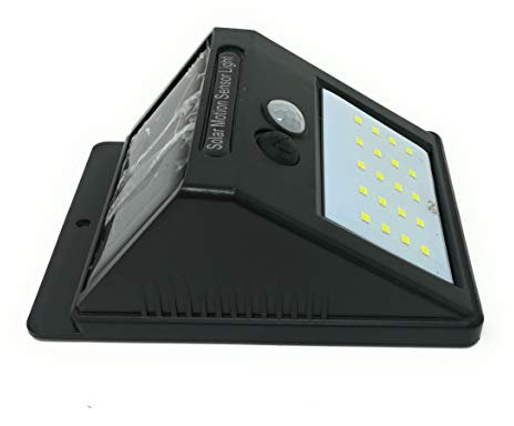 tempo di saldi Phare de 20 LED avec panneau solaire et capteur de mouvement spot crépusculaire