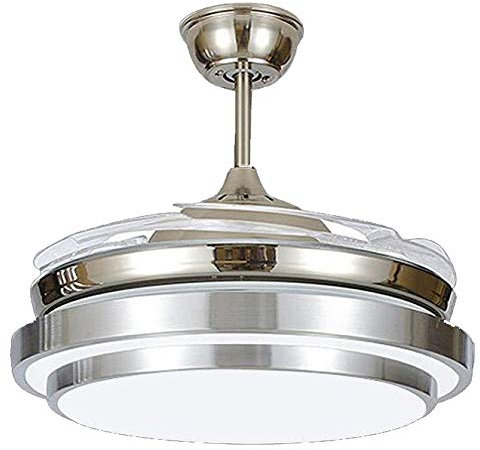 FACAI Ventilatore A Soffitto Luci di Controllo A LED Camera da Letto Dimmerabile Lampadario Telecomando Ventilatore A LED Sorgente Luminosa A Luce Invisibile Ventilatore A Soffitto