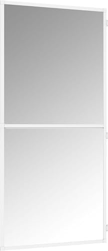 TrendLine Insektenschutz-Tür 100 x 210cm Weiß Fliegengitter mit Magnet-Schließer