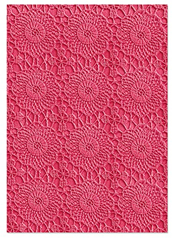 Sizzix 3-D Textured Impressions Embossing Folder Häkel-Mandala von Eileen Hull | 665915 |Kapitel 2 2022
