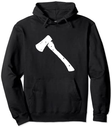Ich und meine Axe Chopping Block Firewood Splitter Hatchet Wedge Pullover Hoodie
