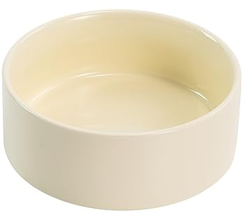 SPUNKYJUNKY Keramik Hundenapf Fressnapf Futternapf Katzennapf Napf für Katzen und Hunde (400ml, Beige)