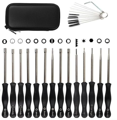 CWOQOCW Lot de 14 outils de réglage de carburateur avec tournevis acircle pour carburateur à 2 cycles pour débroussailleuse, tronçonneuse, souffleur de feuilles
