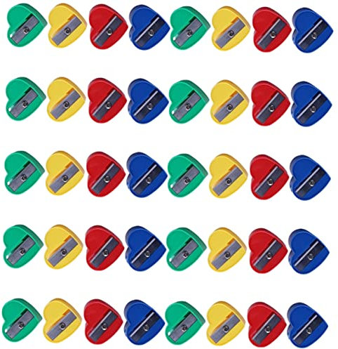EXCEART 40St Bleistiftspitzer Buntstifte für Kinder Zimmermannsbleistift dosenspitzer kinder büroartikel Geschenke das Geschenk Schulbedarf Geschenk für Kinder Modellieren Handbuch Schüler