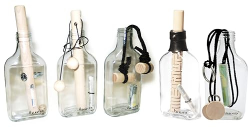 kasuro Flaschensafe 5er-Set: Schraube, Schlinge, Ringe, Knoten, Labyrinth | Geldgeschenke Verpackung | Dein Geldgeschenk für Weihnachten Hochzeit, Jugendweihe, Geburtstag