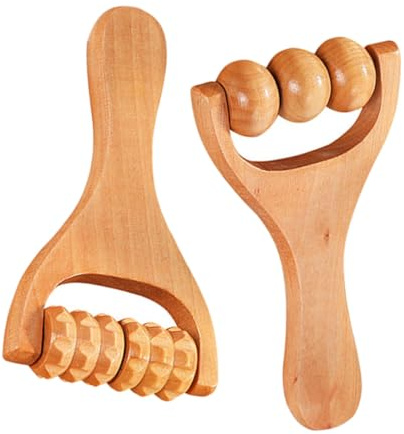 SEWOART 2 Stück Massageroller Leicht und Tragbar Handroller Massagegerät für Rücken Nacken und Beine zur Effektiven Muskelentspannung