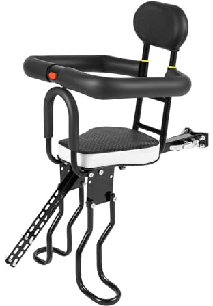 CLEADONG Kinderfahrradsitz, Kinder Fahrrad Sicherheitssitz Tragfähigkeit Bis 40KG, Fahrrad nder Fahrradsitz Fahrradsitz, Kindersattel mit Pedalen, Halterung für Rennrad und MTB