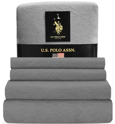 USPA - Set di lenzuola in jersey a tinta unita