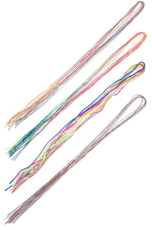 BESTYASH 36 Piezas Cuerdas de Color para Cintas Adornos para Dreadlocks de Accesorios para Peinados y Decoración Fiestas