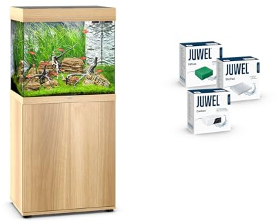 JUWEL Aquarium - Lido 120 Kombination helles Holz Premium-Bundle