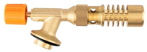 NEO TOOLS Gaslötbrenner 1,3 kW Propan/Butan, Messing-Regler, Niedriger | Verbrauch 94,5 g/h, EN 417, 1300°C Temperatur, Lötlampe, Für Löten und Camping