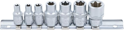 BGS 2027 | Jeu de Douilles | 6,3 mm (1/4) + 10 mm (3/8) | E6 - E16 | 7 pièces