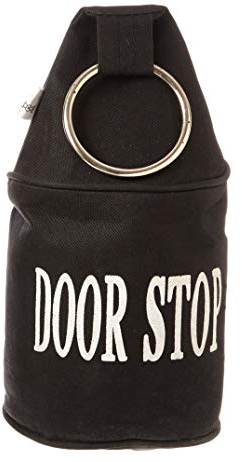 Esschert Design Türstopper mit Ring, schwarz/grau, 34 cm hoch, farblich Sortiert, 1 Stück