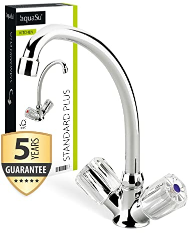 Sanitop-Wingenroth Standard Plus - Miscelatore per lavelli a bassa pressione, cromato