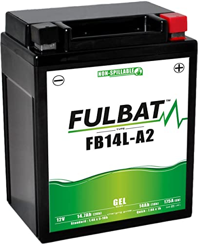 Fulbat YB14L-A2 Gel-Batterie 12V 14Ah – Wartungsfrei, Vorgeladen, Gasdicht, Zuverlässig für Roller, Motorräder & Quads