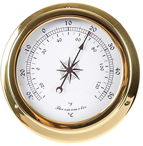 WBMKH Orologio in Ottone Stazione meteorologica Barometro Temperatura Igrometro Orologio e Orologio TID 145mm