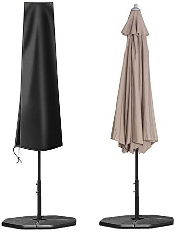 Parasol Cover Waterproof,600D Garden Umbrella Cover with Zip(170 * 27.5 * 33.5cm),Fit for Ø 300 cm Garden Parasol,Multipurpose Umbrella Covers for Outdoor