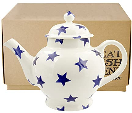 Emma Bridgewater Blue Star 4 Mug Teapot (Boxed)