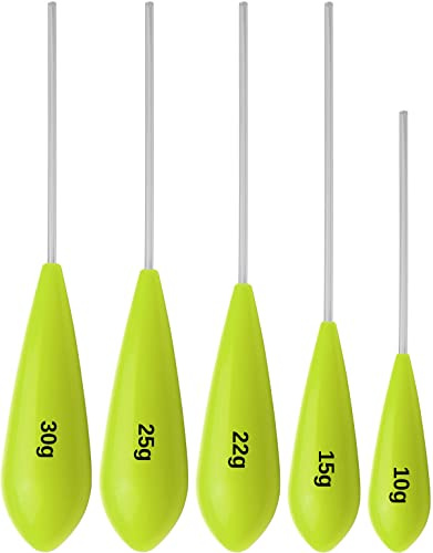 Storfisk fishing & more 5er Set Spirolino Forellenposen in fluoreszierenden Signalfarben, schwimmend, Farbe :Gelb