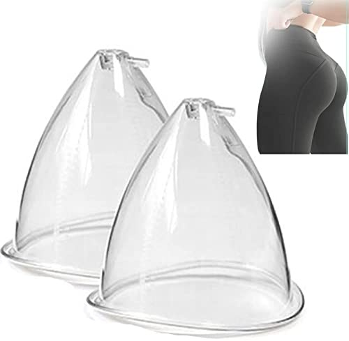 2 Uds Ventosa de Trasero Al Vacío, 180ML Gran Máquina de Ventosas Al Vacío Accesorios Para Mujeres Masaje Corporal de Levantamiento de Glúteos,White