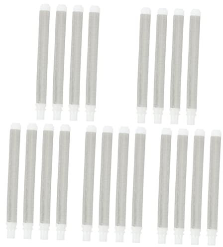 VILLFUL 5 Sätze Airless-sprühfilter Maschenfilter Für Farbspritzgeräte Austauschbar Hochwertiger Edelstahl Verhindert Das Verstopfen Der Spitze Einfacher Austausch 4 Stück X 5