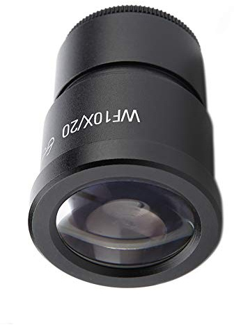 WF10X/20 Wide Field Stereo Microscope Eyepiece 10X Magnification 20mm Field of View Optical Glass Metal 30mm Mounting Size