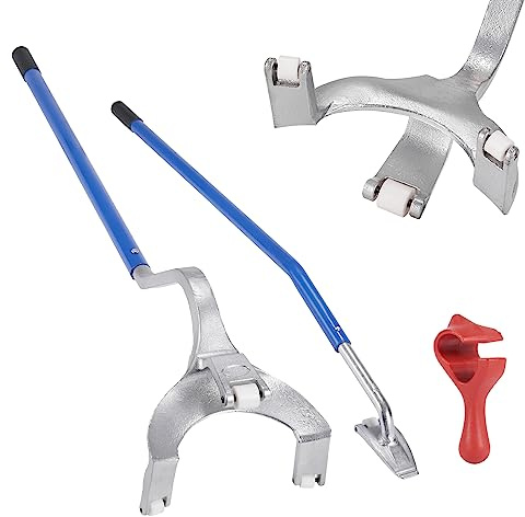VEVOR Herramienta de Desmontaje de Neumáticos 571-622 mm Barra de Acero para Cambiar Neumáticos Montaje Desmontaje Manual 3 Herramientas para Cambiar Neumáticos Taloneras para Camiones Coches, Azul