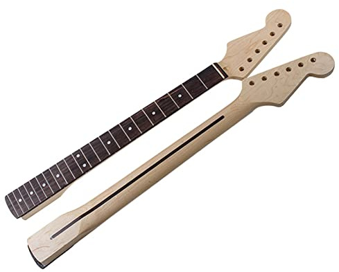 Unfertiger Gitarrenhals Linker Hals Aus Kanadischem Ahorn Gitarrenhals Palisander Griffbrett Matt Für ST E-Gitarre