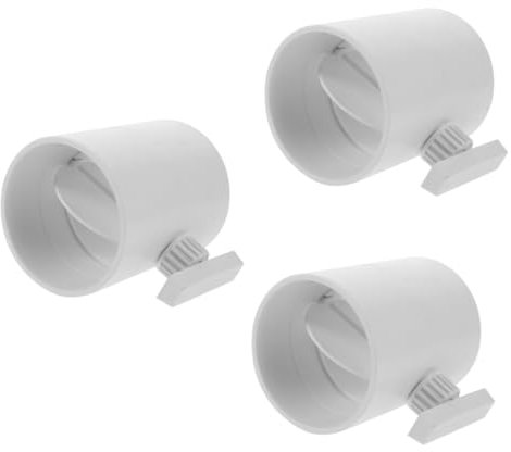 Uonlytech 3stücke Manueller Luftstromregler Verstellbares Ventil Für Lüftungssysteme Robustes Design Für Industrielle Und Private Anwendungen Einfache Installation Präzise