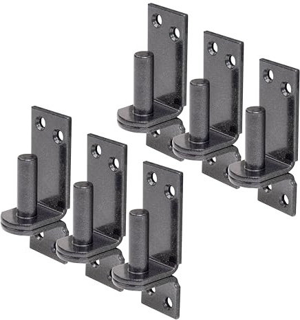 Alberts 822637 DURAVIS® Kloben auf Platte | DI-Haken | schwarzdiamant duplexbeschichtet | Dornmaß Ø13 mm | Platte 100 x 35 mm | 6er Set