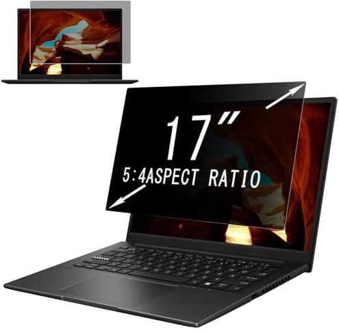 MoSuul Filtre de confidentialité pour ordinateur portable 17 5:4, anti-espion, anti-lumière bleue et anti-éblouissement pour ordinateur portable 17 pour Lenovo/SGIN/HP/Dell/Acer/Lenovo/ThinkPad/Asus