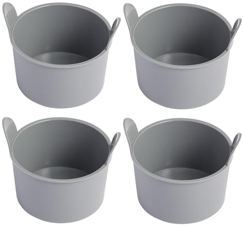 Lamapee Souffle Förmchen für Heißluftfritteuse, 4 Stück Muffinform Airfryer, Silikon Backform für Heißluftfritteuse – extra dick 1,2 mm