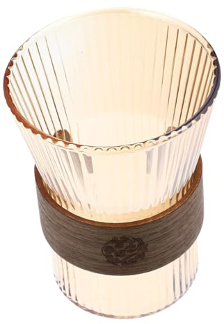 OUNONA Vaso Taza Reutilizable de Vidrio Diseño Elegante para Cepillo de Dientes y Fácil de Limpiar Cómodo Agarre para Baño Adecuado para Accesorios de Baño
