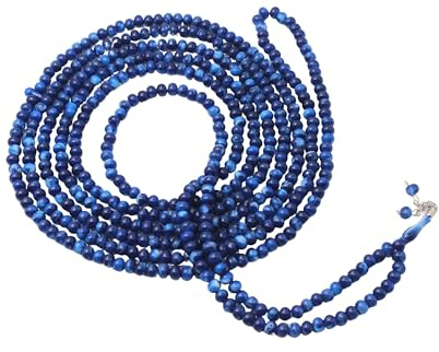 Islamische Rosenkranz in Marineblau – 500 Acrylperlen mit Trenner alle 100 – handgefertigt – Islamische Gebetsperlen