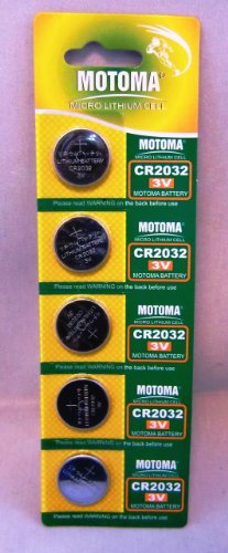 CR2032 / DL2032 / ECR2032 / LM2032 / KL2032 - Pack of 5, 3 Volt Lithium Button Cell Battery