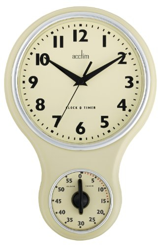 Acctim Kitchen Küchen-Timer, Kunststoff, cremefarben, Einzelpackung