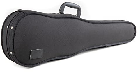 GEWA Violin Formetui Liuteria Concerto, schwarz, innen blau, gepolsterte Schwebelagerung, wasserabweisend, Größe 4/4