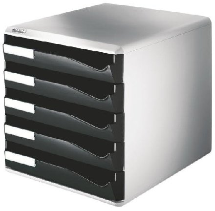 Schubladenbox 5 Laden schwarz LEITZ 52800095