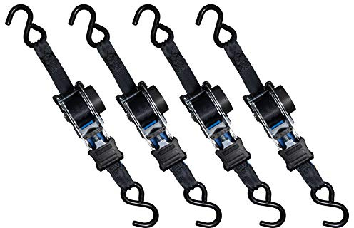 4 x Automatik Spanngurt/Automatischer Zurrgurt 1,8m x 25mm 340daN/680 daN selbstaufrollend mit S-Haken (8)