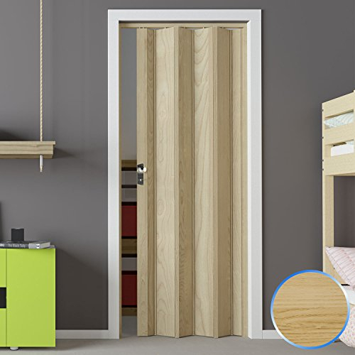 Forte Puerta Plegable de Interior de PVC Haya 88,5x214 cm Mod.Luciana