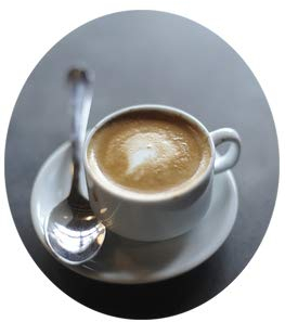 Topkapi 350.963 - Set à expresso Duett, complet pour 2 personnes (6 pièces) de qualité professionnelle, 2 tasses à expresso, 2 soucoupes et 2 cuillères, passe au lave-vaisselle