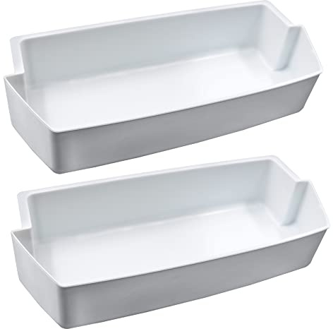 2187172 Door Shelf Bin for Whirlpool Kenmore Amana Frigidaire Fridges Roper Estate Replace WP2187172, AP6006028, 2187194K, PS11739091 AP3853103, AP3853103, PS328468, PS986890, 3046299（2 Pack）