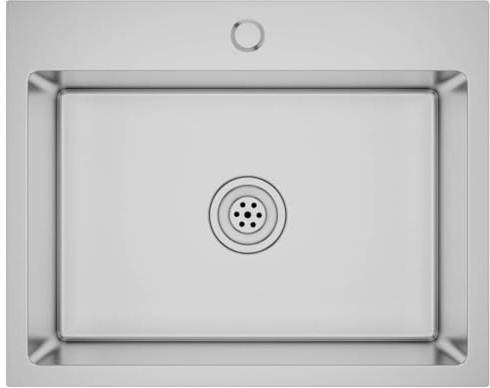 vidaXL Handgemachte Einbauspüle mit Hahnloch Wasserabfluss in X-Form Edelstahlspüle Küchenspüle Spülbecken Spüle Unterputz Unterbau Einbau Edelstahl