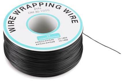 Cavo in Rame,Cavo Elettrico Placcato in Stagno Da 250 Metri Con Anima Singola Da 0,25 Mm E Avvolgimento in Filo Metallico 30 AWG Per Laptop, Scheda Madre, Display LCD, Test Elettronici E Saldatura PCB