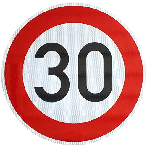 Original Verkehrsschild RA2 Nr. 274-30 Zulässige Höchstgeschwindigkeit 30 km/h 600 mm StVO RSA-21 RAL Straßenschild Baustellenschild Verkehrszeichen Verkehrsschilder Straßenschilder Schild Schilder