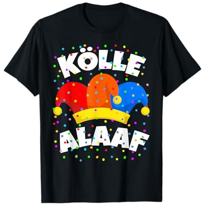 Kölle Alaaf Kölner Karneval Kostüm Köln Dom Konfetti Party T-Shirt