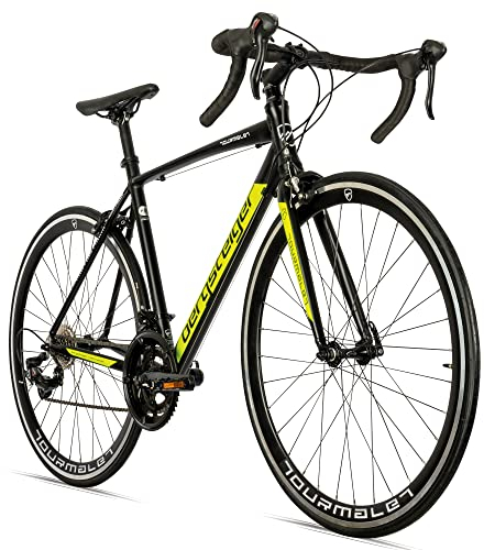 Bergsteiger Tourmalet 28 Zoll Rennrad, Aluminium Gravelbike mit 14 Gang-Schaltung, Gewicht nur 11 kg, Gravel Bike geeignet für Herren & Damen ab 170 cm