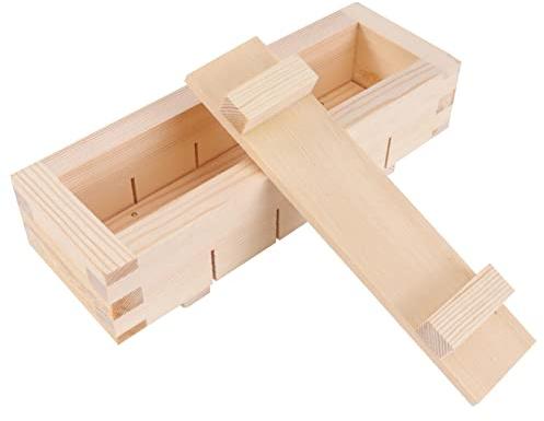 Healeved Kit Per Sushi Rettangolare 8.3X3X2.2 Pollici Stampo in Legno Per Nigiri E Dolci Utensile Versatile Per Casa E Ristorante Preparazione Sushi Professionale