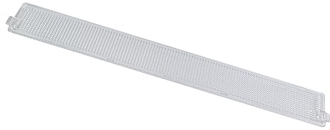 eRicambi®, Plafoniera Diffusore Coprilampada Rettangolare per Cappa Cucina, Compatibile con Gorenje Pelgrim TurboAir Aeg Rex Electrolux Whirlpool, Dimensioni: 373x60 (mm)