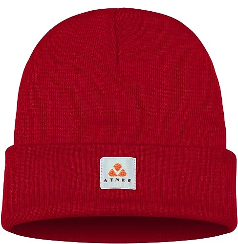 ATNKE Strick Beanie Mütze Dehnbar Weich Warm Täglich Winter Mützen mit Manschetten für Herren und Damen Geschenke